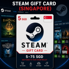 Steam Gift Card (Сингапур) 5–75 SGD | Код пополнения Steam