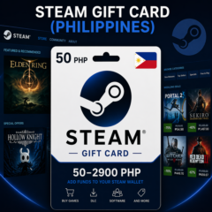 Steam Gift Card (Филиппины) 50–2900 PHP | Код пополнения Steam