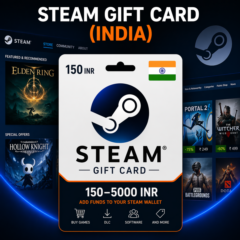 Steam Gift Card (Индия) 150–5000 INR | Код пополнения Steam