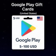 Google Play Gift Cards (США) 5–100 USD | Коды пополнения