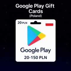 Google Play Gift Cards (Польша) 20–150 PLN | Коды пополнения