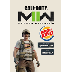 🍔BURGER TOWN CКИН ОПЕРАТОРА + 1H 2XP Boost COD MW2 🍔