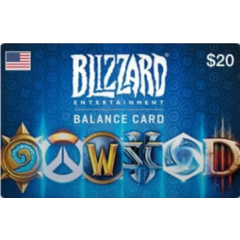 🔑 20$ USA Подарочная карта Blizzard