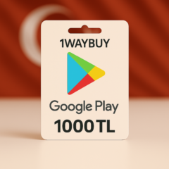 ТУРЦИЯ🪁ГУГЛ ПЛЕЙ 1000 TL🪁Подарочная карта код оплаты