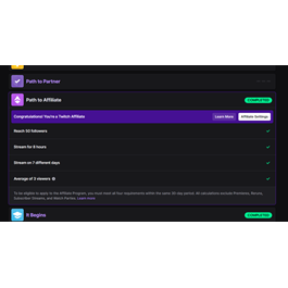 💎TWITCH AFFILIATE ACCOUNT💎AUTO💎EUROPE💎