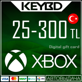 🔰Xbox Gift Card ✅ 25/50/100/300 TL (Turkey) [No fees]