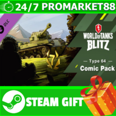 ⭐️ World of Tanks Blitz - Type 64 Comic Pack STEAM