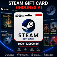 Steam Gift Card (Индонезия) 6000–820000 IDR | Код пополнения Steam