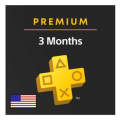 PlayStation Plus (PS PLUS) PREMIUM - 3 месяца (USA)