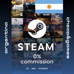 🔥 Карта пополнения 💲 Пополнить Steam АРГЕНТИНА USD