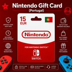 Nintendo Gift Card (Португалия) 15–75 EUR | Код пополнения Nintendo