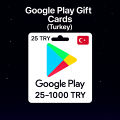 Google Play Gift Cards (Турция) 25–1000 TRY | Коды