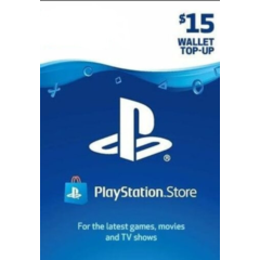 🔶PSN 15 USD $ USA [Официальный Ключ] Пополнение
