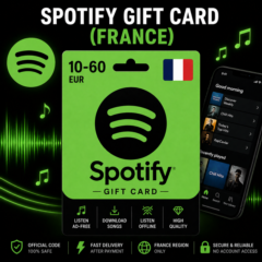 Spotify Gift Card (Франция) 10–60 EUR | Код пополнения Spotify