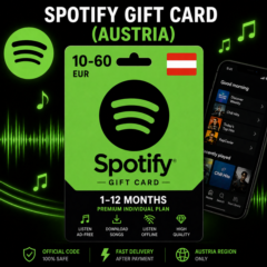 Spotify Gift Card (Австрия) 10–60 EUR | Код пополнения Spotify