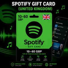 Spotify Gift Card (Великобритания) 10–60 GBP | Код пополнения Spotify