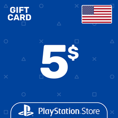 ⭐️Карта Пополнения PSN 5$ (USD) США