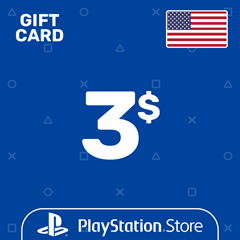 ⭐️Карта Пополнения PSN 3$ (USD) США