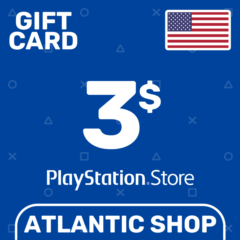 ⭐️Карта Пополнения PSN 3$ (USD) США