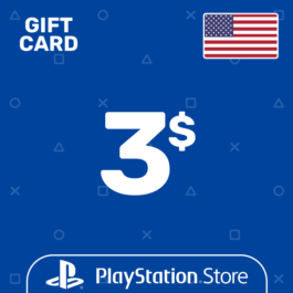 ⭐️PSN Top Up Card 3$ (USD) USA