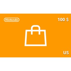 Подарочная карта Nintendo eShop 100 долл. US-регион