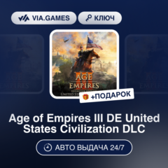Age of Empires III DE United States Civilization DLC (Steam Ключ) МИР (Не все страны)