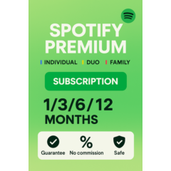 Spotify premium 1/3/6/12 месяцев работает по всему миру