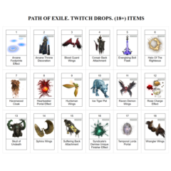 Path of Exile【TWITCH DROPS】КРЫЛЬЯ | 18+ ПРЕДМЕТОВ |GIFT