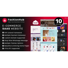FashionHub SaaS - eCommerce Website Builder