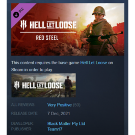 Hell Let Loose - Red Steel DLC  (Steam Key/Region Free)