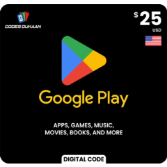 ✅ GOOGLE PLAY GIFT CARD  $25 USD (USA 🇺🇸) 🔥💯