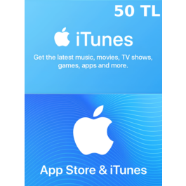 🔵 iTunes/Apple Store 50 TL Gift Card (Turkey) 🚀AUTO✔