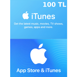 🔵 iTunes/Apple Store 100 TL Gift Card (Turkey) 🚀AUTO✔