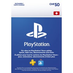 КАРТА PSN PLAYSTATION - 50 CHF Fr 🇨🇭🔥ШВЕЙЦАРИЯ ФРАНК