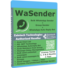 Bulk WhatsApp Sender & BOT (WaSender) - 1 PC - Windows