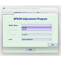 EPSON AdjProg Reset L3118 L3119