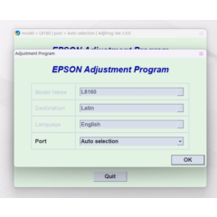 EPSON AdjProg Reset L8160