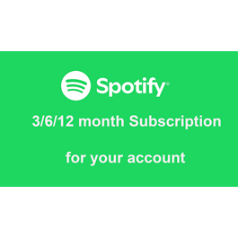 🌍 SPOTIFY PREMIUM 12/6/3 Month Individual Your Account