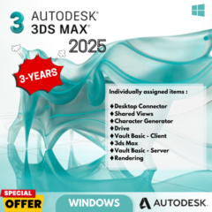 🔥3 года| Autodesk 3ds Max 2025 для Windows ✅