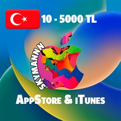 🇹🇷АВТО 24/7🍏ПОДАРОЧНАЯ КАРТА iTunes Apple 10-5000 TL