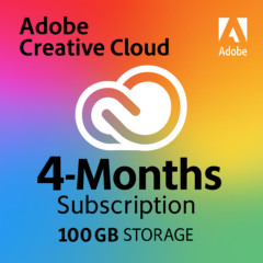 Adobe creative cloud 4 Months