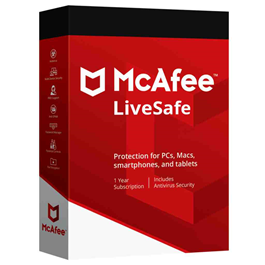 McAfee Livesafe Unlimited Device 1Year GLOBAL/Worldwide