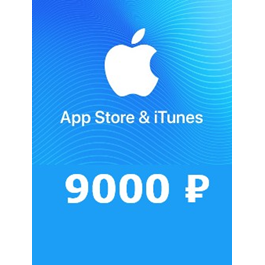 App Store iTunes gift card 9000 RUR for RUS iTune  ₽