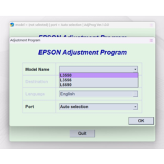 EPSON AdjProg Reset L3550 L3556 L5590
