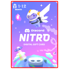 Discord Nitro Gift Code: 🎁 1-12 Month 💎 Digital Key