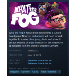 What The Fog STEAM KEY / REGION FREE / GLOBAL + RU 🎁