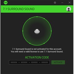 Код/Ключ активации Razer 7.1 Surround sound