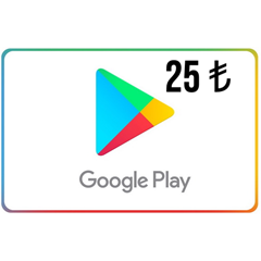 Подарочные карты Google Play Турция 25,00 TL