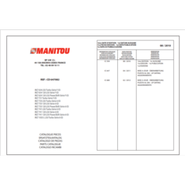 Spare parts catalog of the forklift Manitou MT732