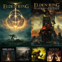 Elden Ring +Shadow of the Erdtree +Dark Souls +Sekiro